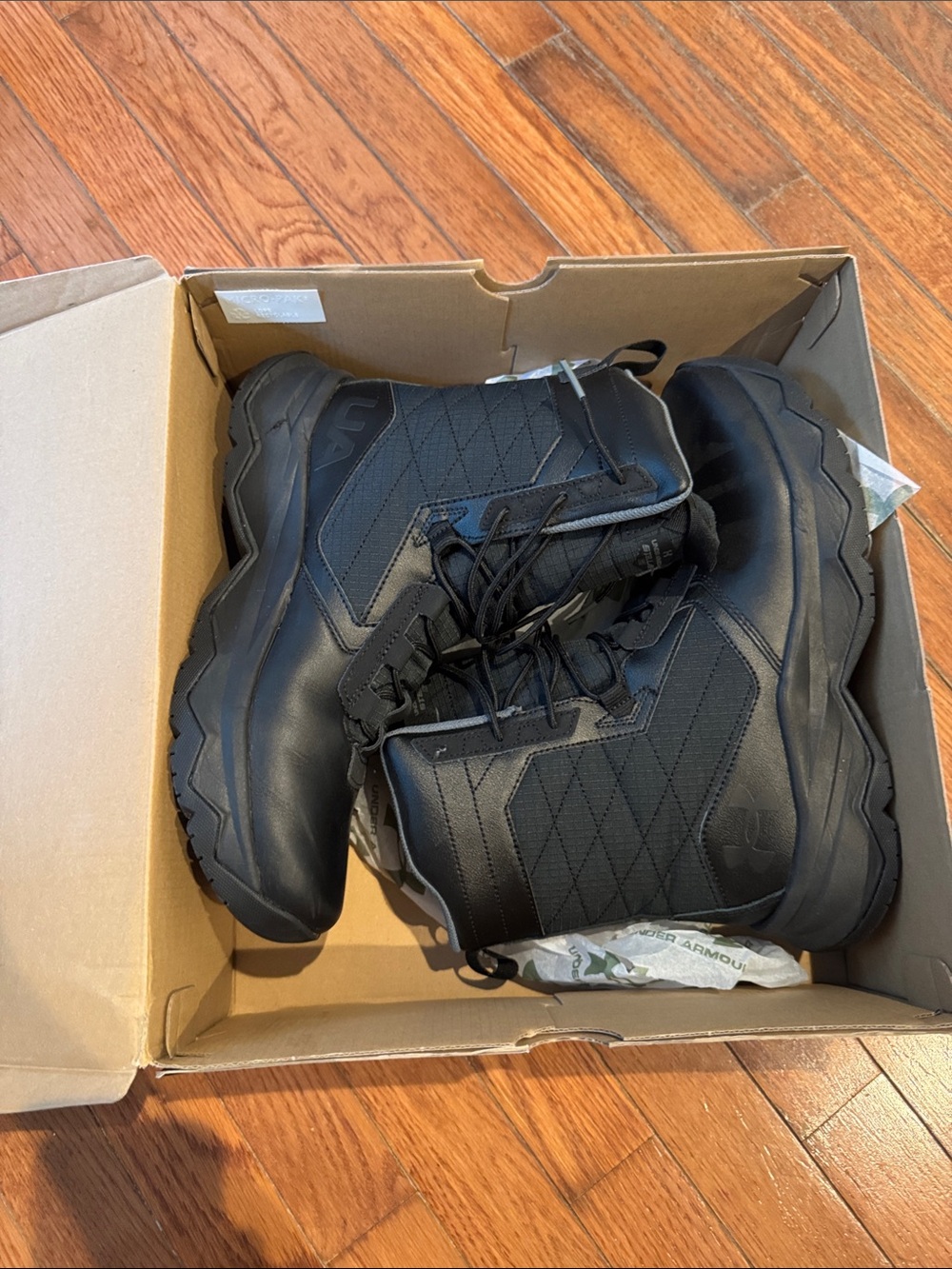Under Armour Men's Black Tactical Work Boots